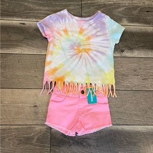 Toddler Neon Shirt and Short Set